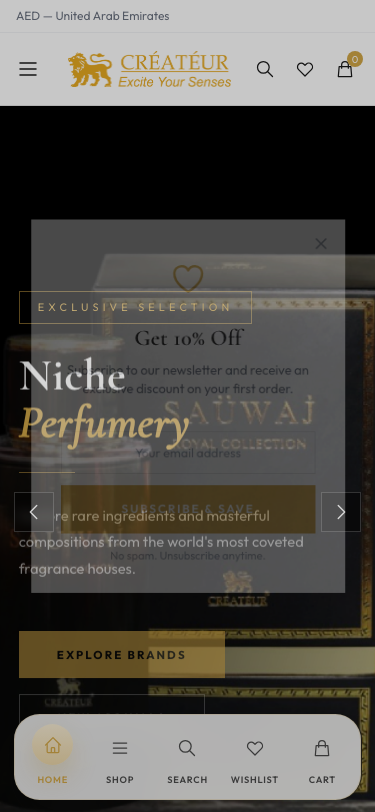 Createur Perfume Mobile