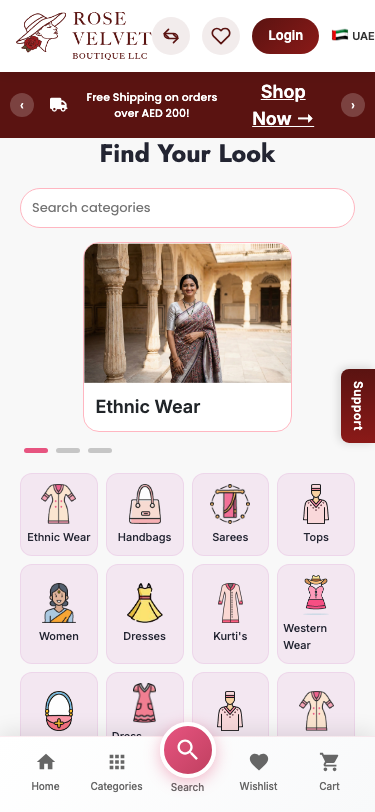 Rose Velvet Boutique Mobile