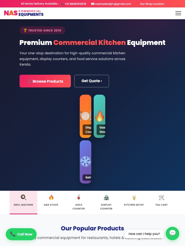 NAS Equipments Tablet
