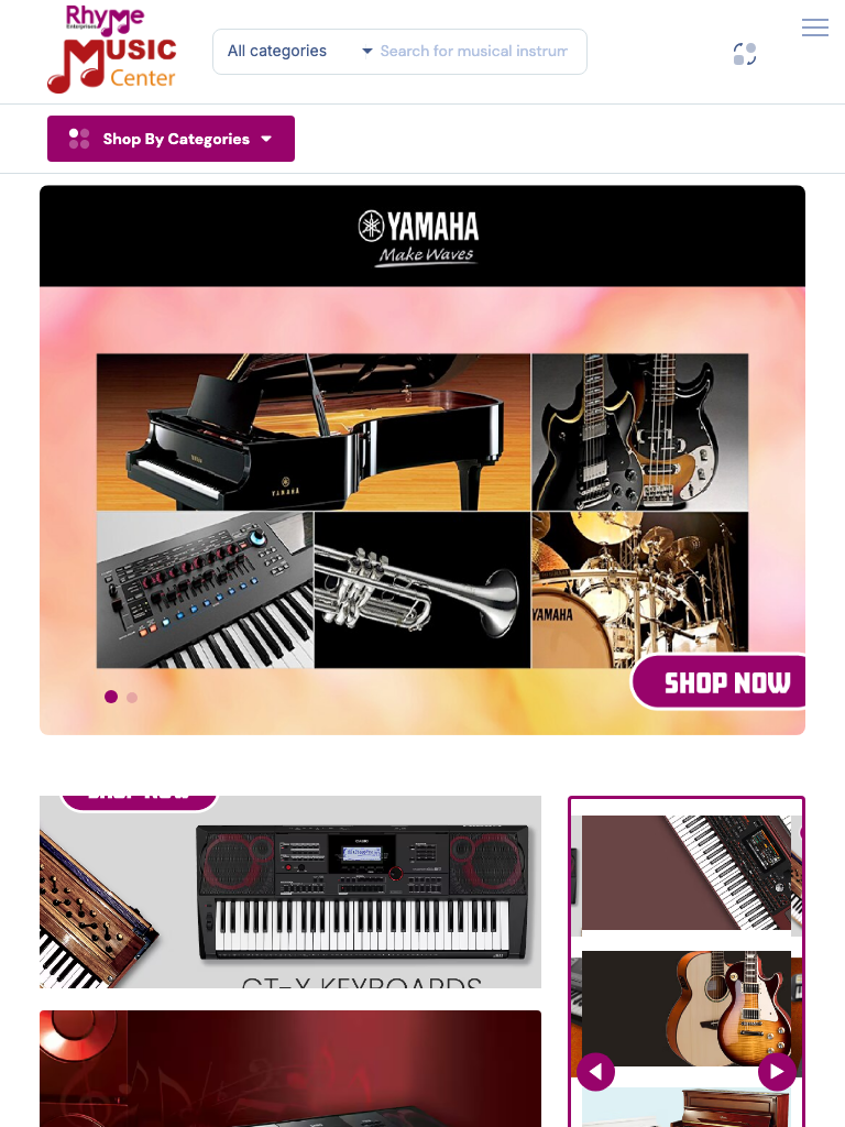 Rhyme Music Store Tablet