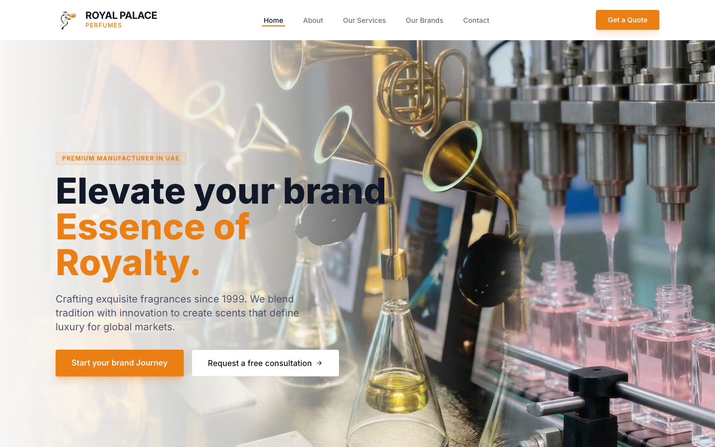 Royal Perfume - Desktop View